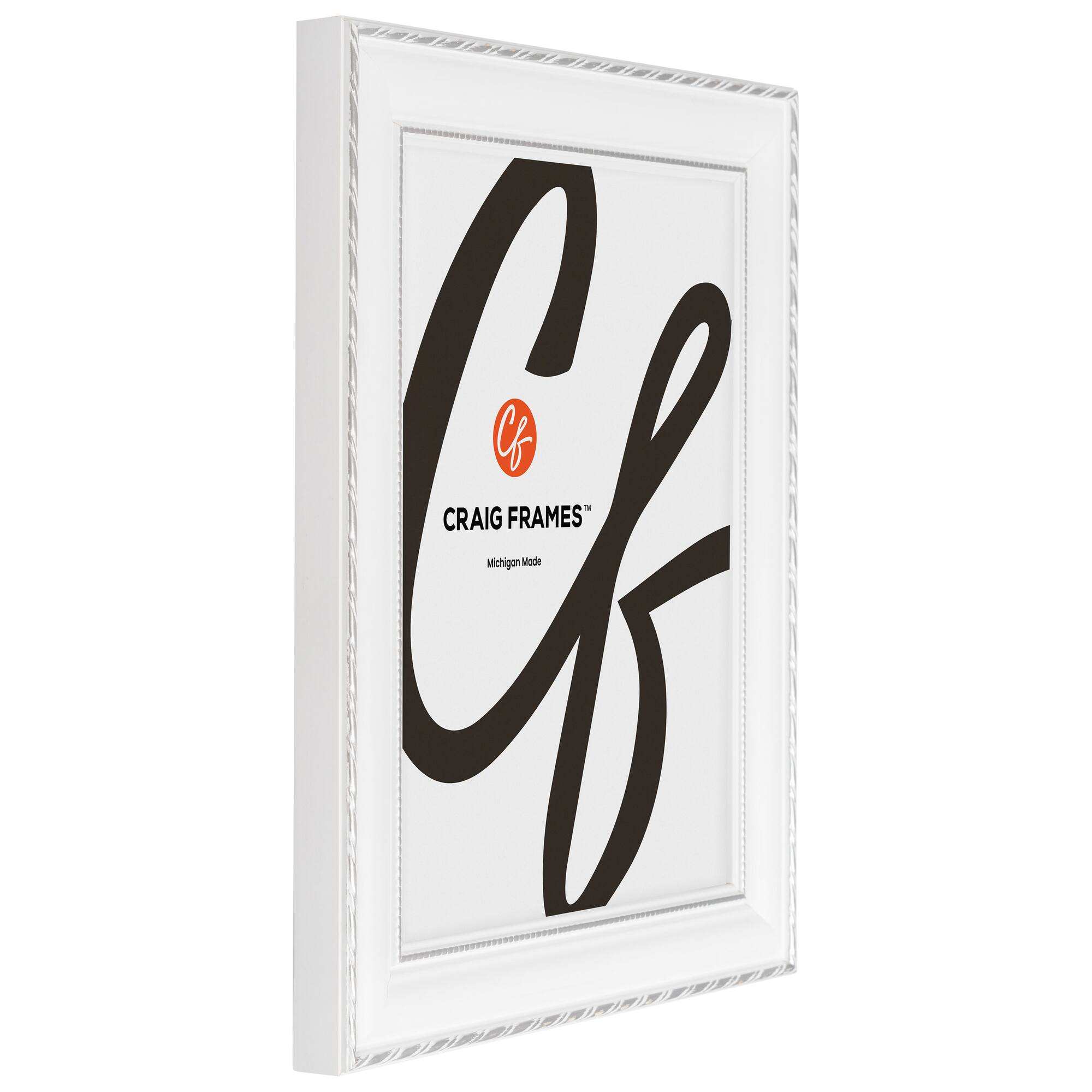 Craig Frames Victoria White and Silver Picture Frame